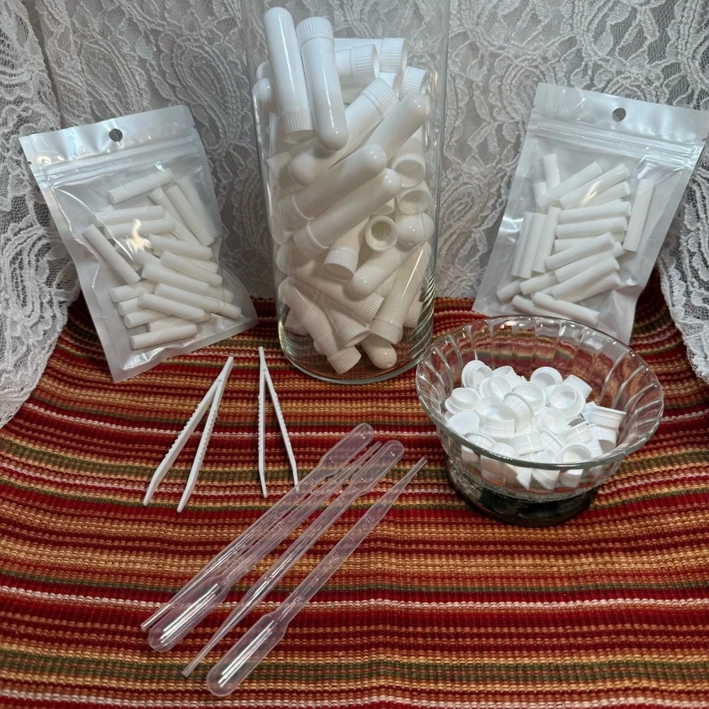 Nasal Inhalers for Essential Oils - Inhalers, Wicks, Droppers & Tweezers